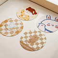 Cute Round Rugs With Cartoon Bear Rabbit And Girl Patterns For Kids Room