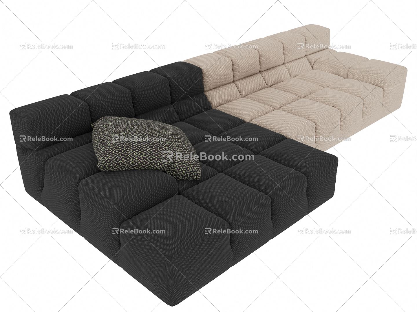 modern corner sofa sofa 3d model