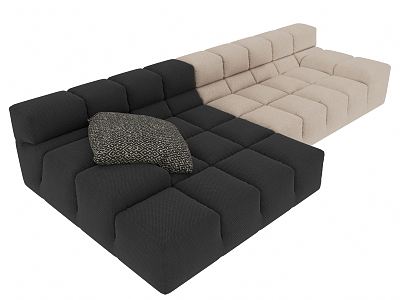 modern corner sofa 3d model