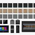 Modern switch socket panel weak box access control 3d model
