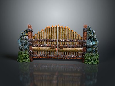 Entrance Door Entrance Door Furniture Realistic Model Cartoon Model PBR model