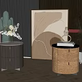 Nordic bedside table 3d model