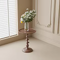 Modern round side 3d model