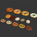 Assorted Fresh Breads and Pastries Including Donuts Pretzels and Rolls with Various Shapes