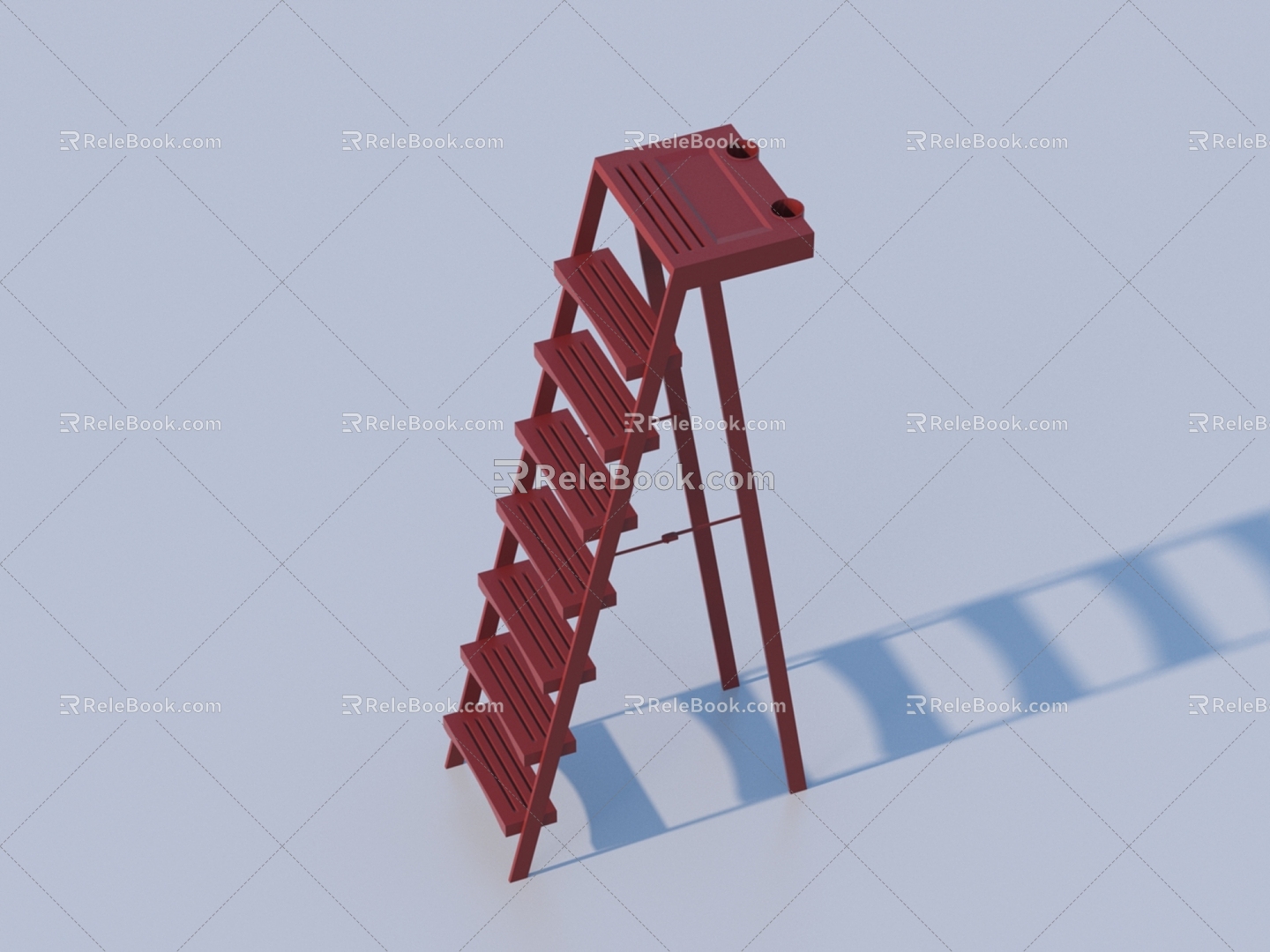 Ladder life supplies tools 3d model