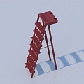 Ladder life supplies tools 3d model