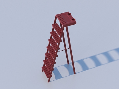 Ladder life supplies tools 3d model