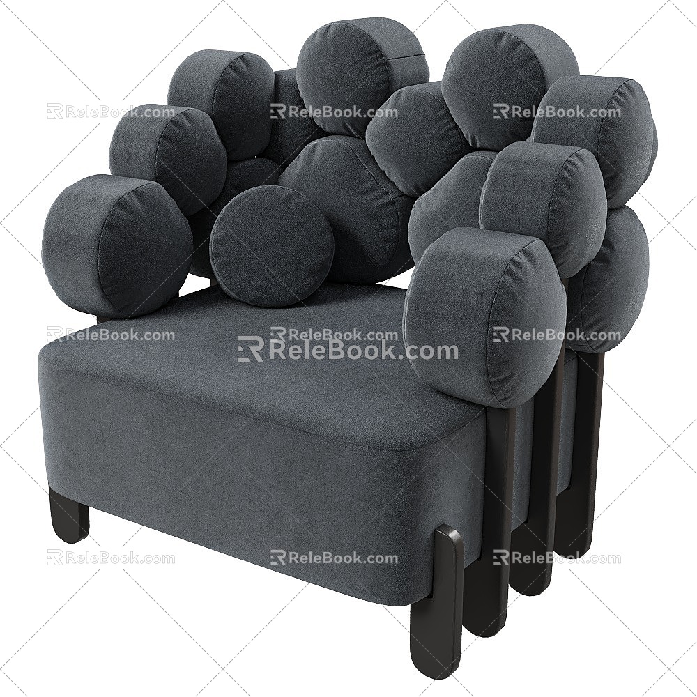 Sofa Single Sofa Seat Casual Sofa Single Chair 3d model