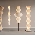 Quiet Cream Wind Floor Lamp Middle Ancient Floor Lamp Modern Floor Lamp 3d model