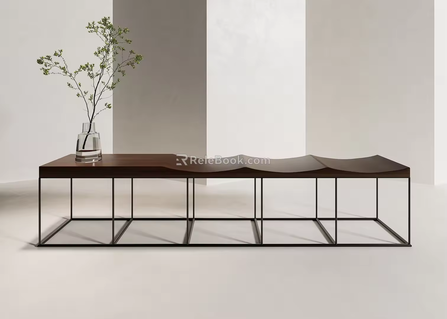 modern bench 3d model