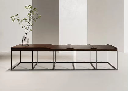 modern bench 3d model