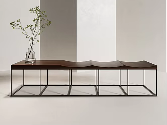 modern bench 3d model