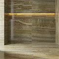 Modern Marble Wall And Floor Tiles With Striped Pattern And Illuminated Design