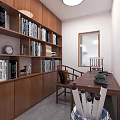 Modern Living Dining Room Interior With Gray Sofa Coffee Table Wooden Partition And Dining Chairs