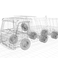 Truck Site Truck Truck Functional Car 3d model