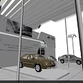 Guoji Zhijun Car Showroom Featuring Various Cars Display Stands Glass Walls And Lighting