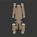 Brown Industrial Mechanical Component With Tubular Structures And Vent Openings