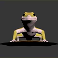 Lizard Anime Lizard Chameleon Cartoon Lizard Reptile Cold Blooded Animal Reptile Class 3d model