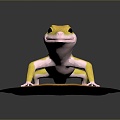 Lizard Anime Lizard Chameleon Cartoon Lizard Reptile Cold Blooded Animal Reptile Reptile Class 3d model