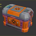 Modern Science Fiction Box Science Fiction Box Military Box Password Box 3d model