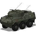 Type 87 reconnaissance warning vehicle 3d model