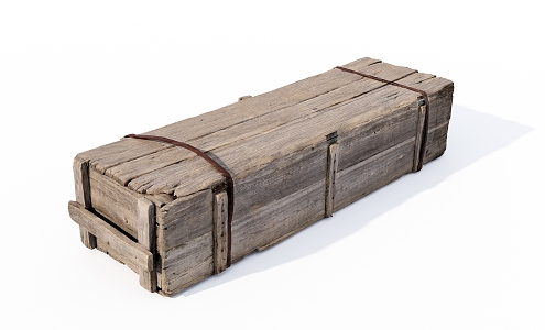 Modern Wooden Box Old Wooden Box 3d model