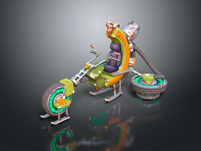 Jet Motorcycle Sci-Fi Motorcycle Concept Motorcycle Flying Car Space Flying Car Space Motorcycle 3d model