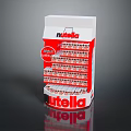 Nutella Retail Display Shelf With Multiple Layers White Red Design Storing Jars