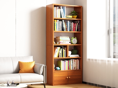 Modern bookcase model