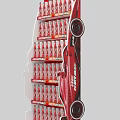 Vibrant Interactive Zone Featuring Racing Simulator Red Design Checkered Floor Gaming Chair And Car Graphics