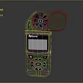 Kestrel Green Handheld Tactical Weapon Featuring Fan Component Screen And Buttons 3d model