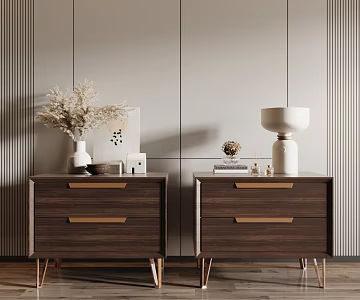 Chinese bedside table 3d model