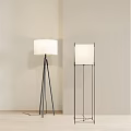 Simple floor lamp 3d model