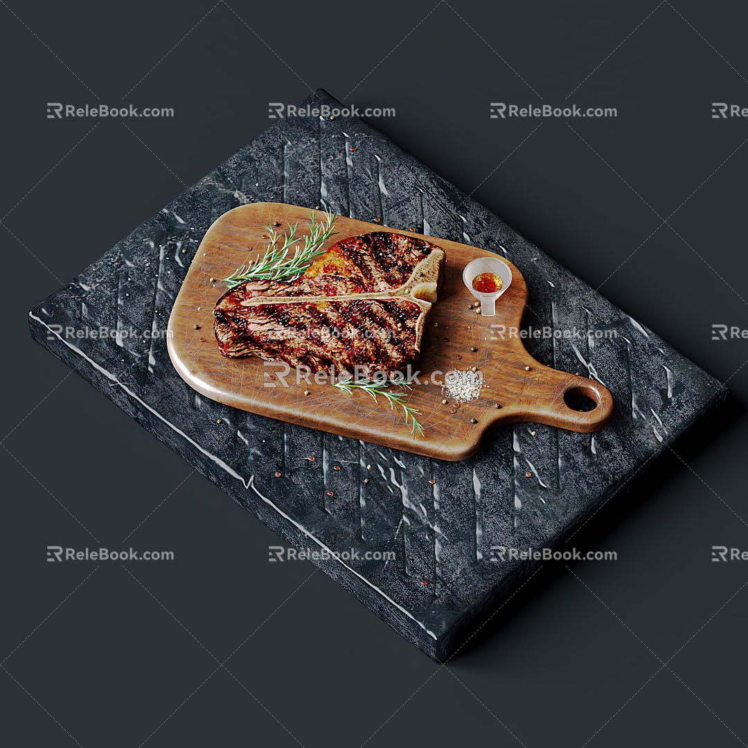 Modern Food 3d model