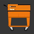 Orange Beta Tank Tool Cart With Multiple Compartments And Wheels