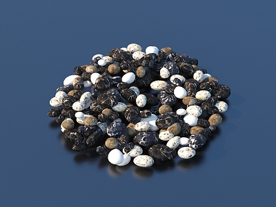 Pebbles Gravel Stone 3d model