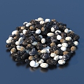 Pebbles Gravel Stone 3d model