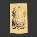 Golden Lion Statue with Intricate Carved Pedestal on Smooth Surface Showing Clear Reflection