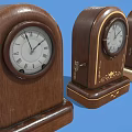 Three Vintage Wooden Mantel Clocks With Different Styles And Classic Design