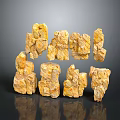 Rock Block Rock Block Rock Specimen Boulder Big Stone Block Rock Stratum Rock Stratum Rock Stratum Rock 3d model