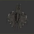 Detailed Interstellar Spaceship Design With Multiple Armored Modules And Weapon Systems