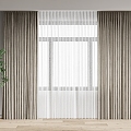 curtain fabric curtain gauze curtain fabric curtain 3d model