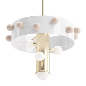 Modern Metal Chandelier Children's Room Chandelier 3d model