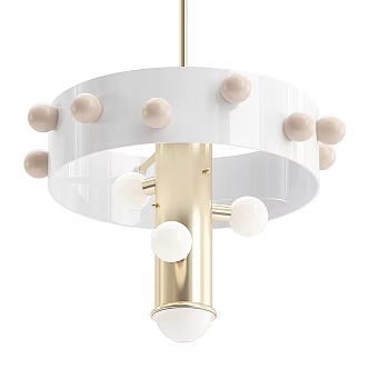 Modern Metal Chandelier Children's Room Chandelier 3d model