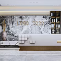 Modern Front Lobby 3d model