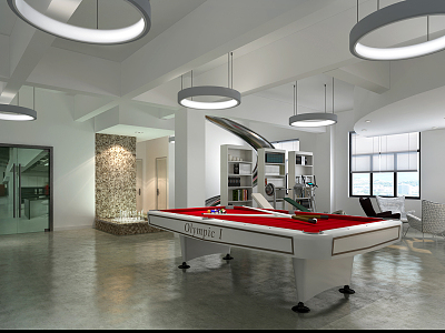 Modern Leisure Area 3d model