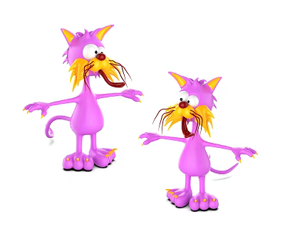 Modern Cartoon Characters 3d model Modern Cartoon Characters 3d model