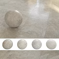 Decorative Beige Marble Sphere Component On Polished Marble Tile Floor With Multiple Spheres 3d model