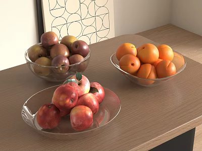 Fruit plate 3d model