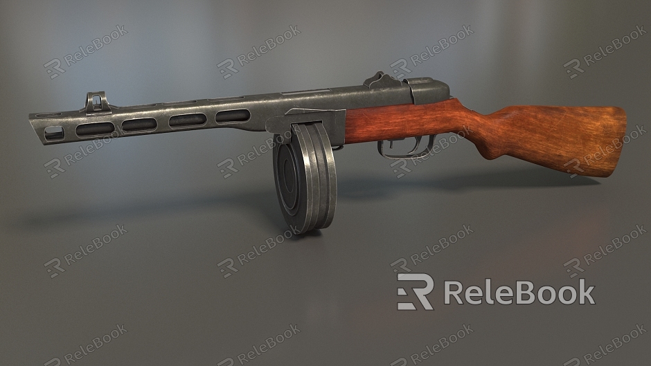 Submachine gun machine gun PPSh41 Poposa submachine gun gun semi-automatic rifle rifle super realistic high precision film and television level model